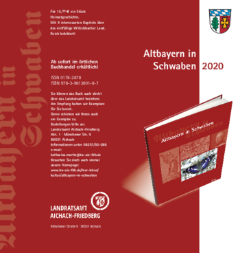 Inhalt Altbayern in Schwaben 2020